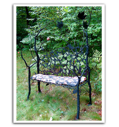 Fall Bench Outdoors