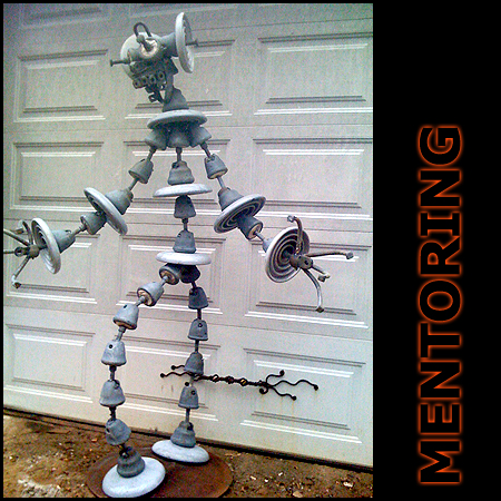 figure made from electric insulators