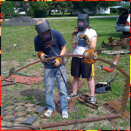 Kids welding